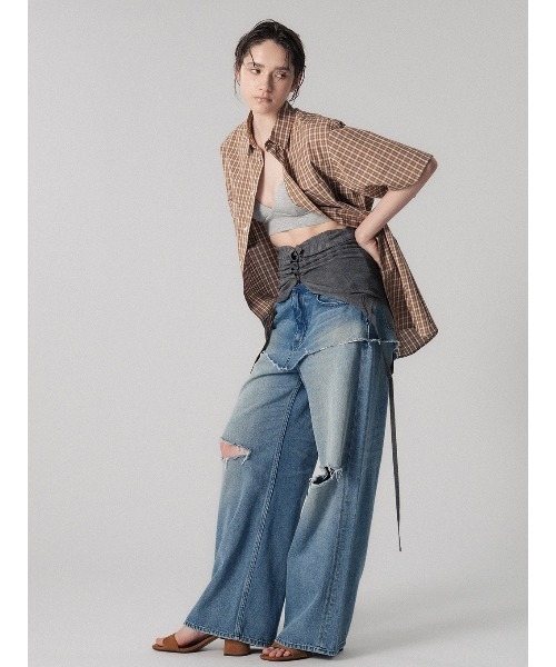 ELCHELE(エルチェレ)の「LAYERED E05 DENIM(デニムパンツ・レディース・ブルー・26inch/25inch/24inch)」の12枚目の写真