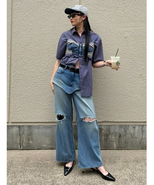 ELCHELE(エルチェレ)の「LAYERED E05 DENIM(デニムパンツ・レディース・ブルー・26inch/25inch/24inch)」の16枚目の写真