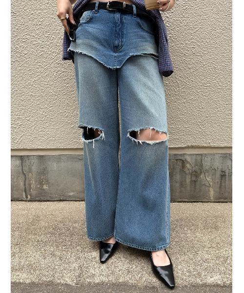 ELCHELE(エルチェレ)の「LAYERED E05 DENIM(デニムパンツ・レディース・ブルー・26inch/25inch/24inch)」の17枚目の写真