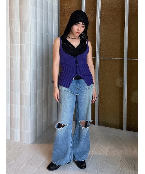 ELCHELE(エルチェレ)の「LAYERED E05 DENIM(デニムパンツ・レディース・ブルー・26inch/25inch/24inch)」の19枚目の写真