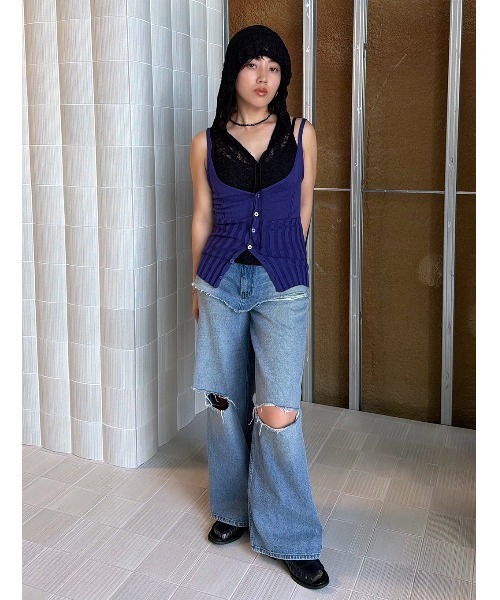 ELCHELE(エルチェレ)の「LAYERED E05 DENIM(デニムパンツ・レディース・ブルー・26inch/25inch/24inch)」の20枚目の写真