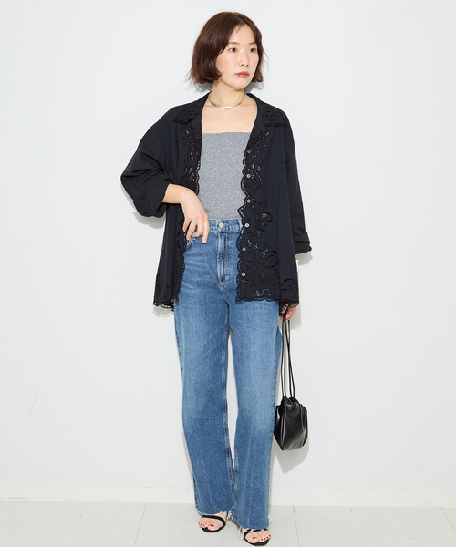 journal standard L'essage(ジャーナルスタンダードレサージュ)の「《追加》刺繍レースシャツ(シャツ/ブラウス・レディース・ホワイト/ブラック・FREE)」の19枚目の写真