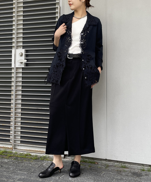 journal standard L'essage(ジャーナルスタンダードレサージュ)の「《追加》刺繍レースシャツ(シャツ/ブラウス・レディース・ホワイト/ブラック・FREE)」の20枚目の写真
