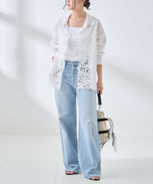 journal standard L'essage(ジャーナルスタンダードレサージュ)の「《追加》刺繍レースシャツ(シャツ/ブラウス・レディース・ホワイト/ブラック・FREE)」の22枚目の写真