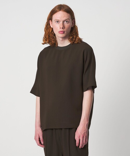 UNITED ARROWS & SONS by DAISUKE OBANA(ユナイテッドアローズアンドサンズバイダイスケオバナ)の「<D.O UNITED ARROWS BY DAISUKE OBANA>Ⅰ COL D/SL TEE 26AW/Tシャツ(Tシャツ/カットソー・メンズ・ダークブラウン/ネイビー/ダークグレー・L/S/XL/M)」の8枚目の写真