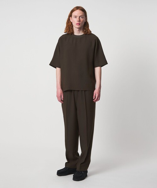 UNITED ARROWS & SONS by DAISUKE OBANA(ユナイテッドアローズアンドサンズバイダイスケオバナ)の「<D.O UNITED ARROWS BY DAISUKE OBANA>Ⅰ COL D/SL TEE 26AW/Tシャツ(Tシャツ/カットソー・メンズ・ダークブラウン/ネイビー/ダークグレー・L/S/XL/M)」の9枚目の写真