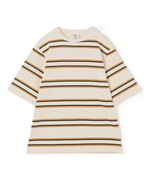 Barbarian（バーバリアン）の「【別注】BARBARIAN コットンボーダー ハーフスリーブ クルーネックカットソー（Tシャツ/カットソー）」