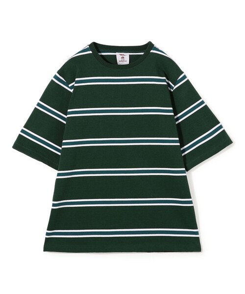 Barbarian（バーバリアン）の「【別注】BARBARIAN ライロウェイトコットンボーダー ハーフスリーブ クルーネックカットソー（Tシャツ/カットソー・メンズ・イエロー系その他2/グリーン系その他/ブルー系その他/ホワイト系その他・S/M/L）」の3枚目の写真