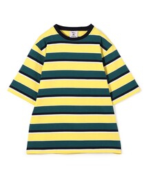 Barbarian（バーバリアン）の「【別注】BARBARIAN コットンボーダー ハーフスリーブ クルーネックカットソー（Tシャツ/カットソー）」