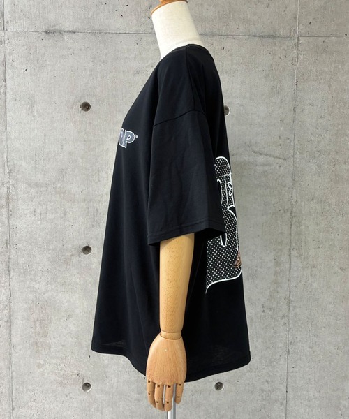 GLAMOROUS JANE(グラマラスジェーン)の「BETTY BOOPドット柄バックプリントTシャツ(Tシャツ/カットソー・レディース・ブラック/オフホワイト/チャコールグレー・FREE)」の9枚目の写真