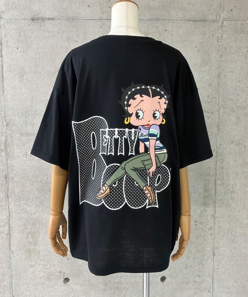 GLAMOROUS JANE(グラマラスジェーン)の「BETTY BOOPドット柄バックプリントTシャツ(Tシャツ/カットソー・レディース・ブラック/オフホワイト/チャコールグレー・FREE)」の10枚目の写真