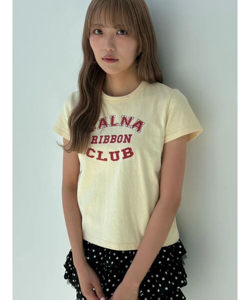 CALNAMUR(カルナムール)の「リボンクラブTシャツ(Tシャツ/カットソー・レディース・イエロー/ホワイト/レッド・FREE)」の3枚目の写真