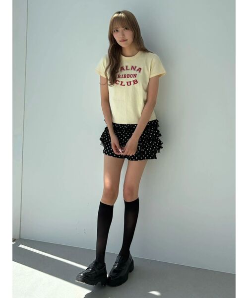 CALNAMUR(カルナムール)の「リボンクラブTシャツ(Tシャツ/カットソー・レディース・イエロー/ホワイト/レッド・FREE)」の5枚目の写真