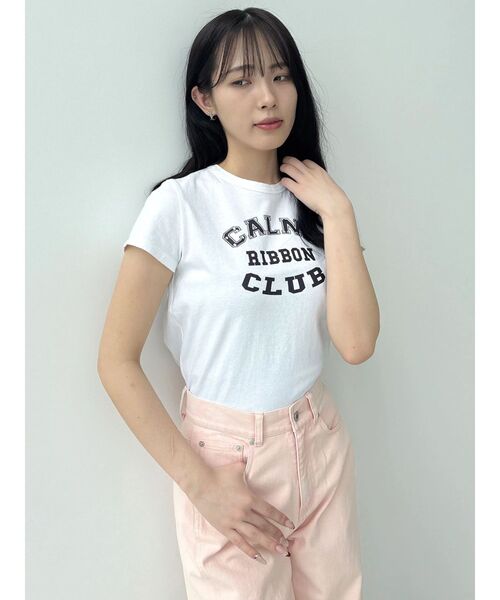 CALNAMUR(カルナムール)の「リボンクラブTシャツ(Tシャツ/カットソー・レディース・イエロー/ホワイト/レッド・FREE)」の8枚目の写真