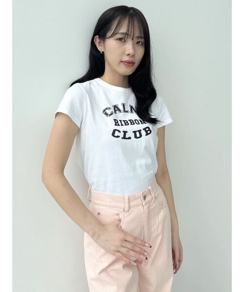 CALNAMUR(カルナムール)の「リボンクラブTシャツ(Tシャツ/カットソー・レディース・イエロー/ホワイト/レッド・FREE)」の9枚目の写真