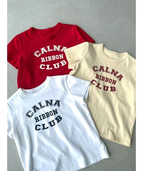 CALNAMUR(カルナムール)の「リボンクラブTシャツ(Tシャツ/カットソー・レディース・イエロー/ホワイト/レッド・FREE)」の13枚目の写真