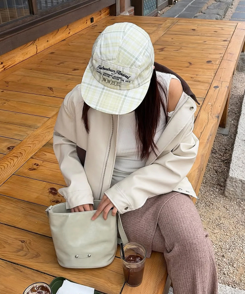 RAIMENT(レイメント)の「Stud Band Basket Bag_Light Khaki(ショルダーバッグ・レディース・その他・FREE)」の12枚目の写真