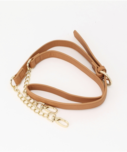 one after another NICE CLAUP(ワンアフターアナザーナイスクラップ)の「【non-no4月号掲載 ナイスクラップ】かぶせ付丸形ショルダー(ショルダーバッグ・レディース・キャメル/サックスブルー/ブラック・FREE)」の13枚目の写真