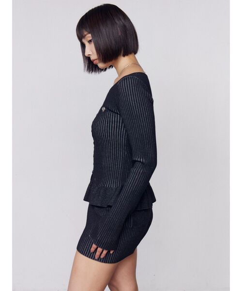 EMODA(エモダ)の「プレーティングリブニットショートパンツ(その他パンツ・レディース・ネイビー/ブラック/グレー・SMALL/MEDIUM/FREE)」の21枚目の写真