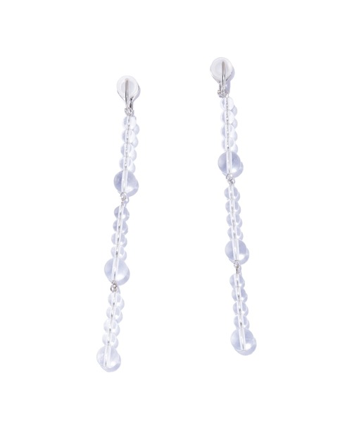 IRIS47(イリスフォーセブン)の「【IRIS 47】modul earring crystal/モジュール イヤリング クリスタル(イヤリング・レディース・クリア・FREE)」の2枚目の写真