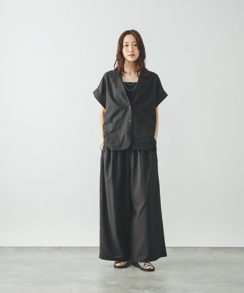 GLOBAL WORK（グローバルワーク）の「Airy Breezeワイドパンツ/636590（その他パンツ・レディース・ダークグレー/グレイッシュベージュ/ブラウン系その他6・LARGE/MEDIUM）」の7枚目の写真