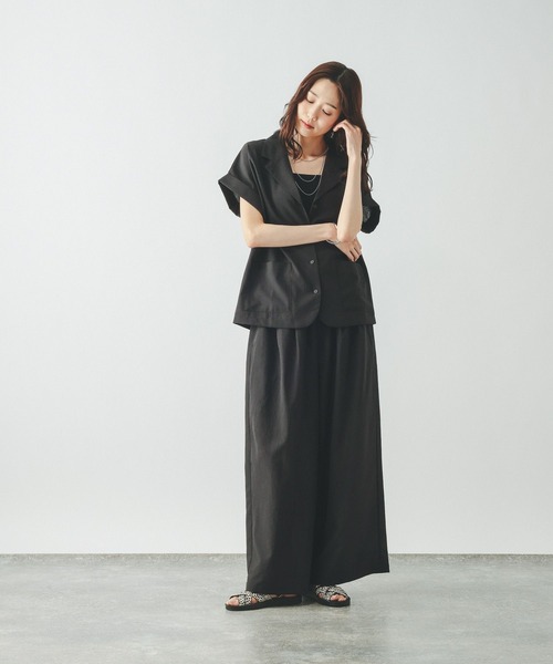 GLOBAL WORK（グローバルワーク）の「Airy Breezeワイドパンツ/636590（その他パンツ・レディース・ダークグレー/グレイッシュベージュ/ブラウン系その他6・LARGE/MEDIUM）」の8枚目の写真