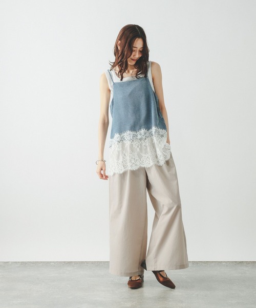 GLOBAL WORK（グローバルワーク）の「Airy Breezeワイドパンツ/636590（その他パンツ・レディース・ダークグレー/グレイッシュベージュ/ブラウン系その他6・LARGE/MEDIUM）」の20枚目の写真