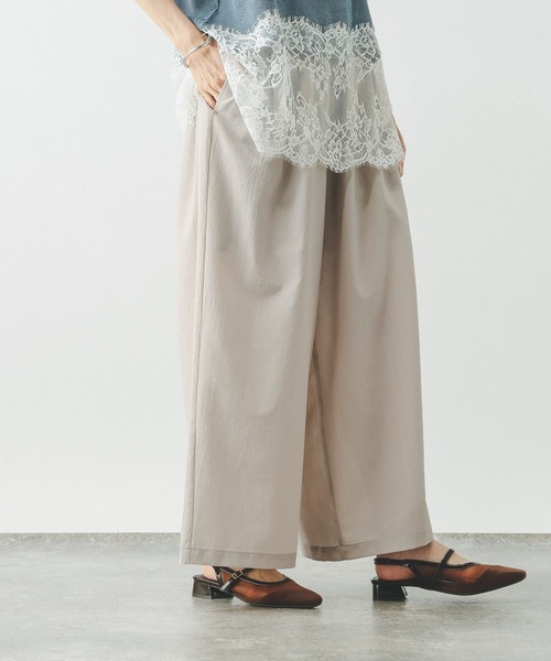 GLOBAL WORK（グローバルワーク）の「Airy Breezeワイドパンツ/636590（その他パンツ・レディース・ダークグレー/グレイッシュベージュ/ブラウン系その他6・LARGE/MEDIUM）」の21枚目の写真