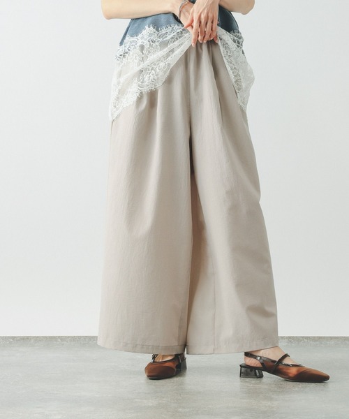 GLOBAL WORK（グローバルワーク）の「Airy Breezeワイドパンツ/636590（その他パンツ・レディース・ダークグレー/グレイッシュベージュ/ブラウン系その他6・LARGE/MEDIUM）」の22枚目の写真