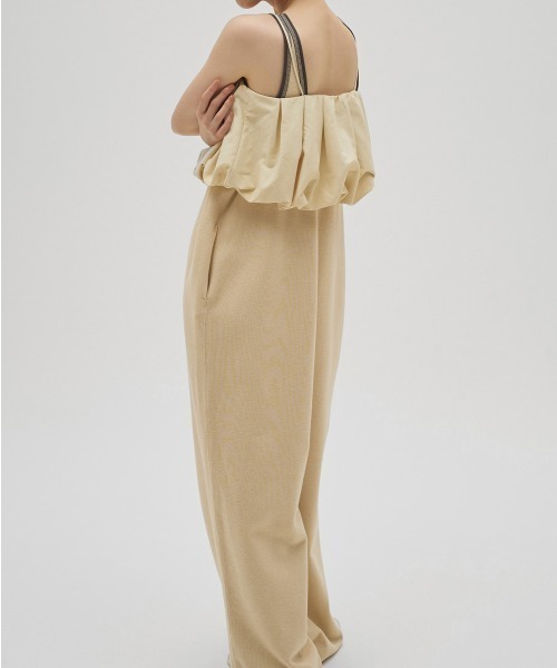 TODAYFUL(トゥデイフル)の「Cotton Bi-color Combinaison(サロペット/オーバーオール・レディース・ブラウン/アイボリー/インディゴブルー・38inch/36inch)」の11枚目の写真