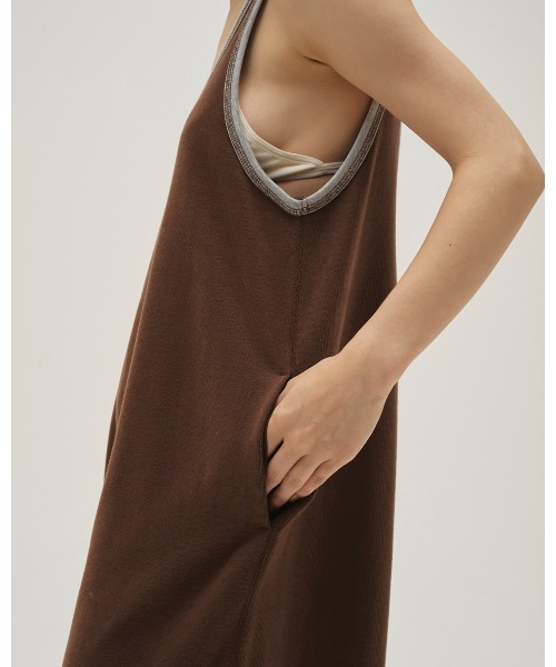 TODAYFUL(トゥデイフル)の「Cotton Bi-color Combinaison(サロペット/オーバーオール・レディース・ブラウン/アイボリー/インディゴブルー・38inch/36inch)」の15枚目の写真