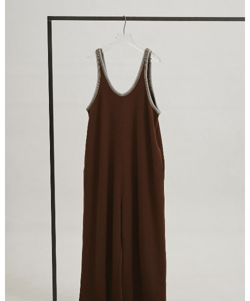 TODAYFUL(トゥデイフル)の「Cotton Bi-color Combinaison(サロペット/オーバーオール・レディース・ブラウン/アイボリー/インディゴブルー・38inch/36inch)」の18枚目の写真