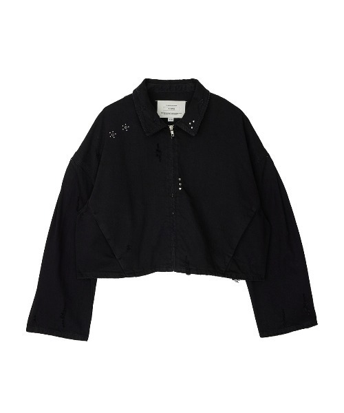 Ameri(アメリ)の「TATTOO STUDS DENIM JACKET(デニムジャケット・レディース・ブルー/ブラック・MEDIUM/SMALL)」の18枚目の写真