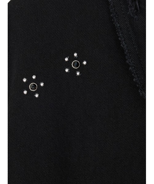Ameri(アメリ)の「TATTOO STUDS DENIM JACKET(デニムジャケット・レディース・ブルー/ブラック・MEDIUM/SMALL)」の22枚目の写真