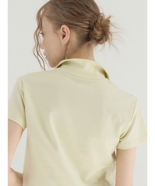 Sorry,Too Much Love(ソーリートゥーマッチラブ)の「Clean Mood Pique Polo Top_Yellow(ポロシャツ・レディース・その他・FREE)」の4枚目の写真