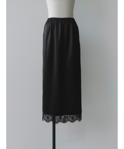 AMOMMA(アモマ)の「SATIN LACE SKIRT(スカート・レディース・ブラック・FREE)」の6枚目の写真