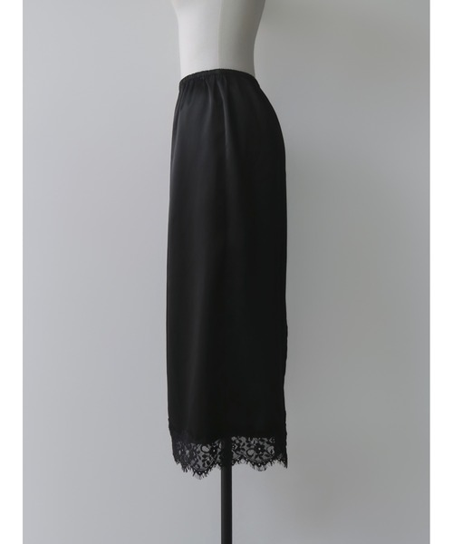 AMOMMA(アモマ)の「SATIN LACE SKIRT(スカート・レディース・ブラック・FREE)」の7枚目の写真