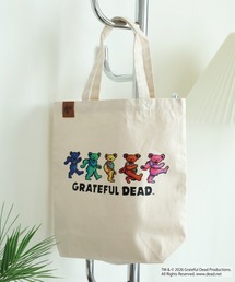 Grateful Dead（グレイトフルデッド）の「Grateful Dead ダンシング・ベア キャンバストートバッグ レザーパーツワンポイント（トートバッグ）」