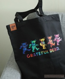 Grateful Dead（グレイトフルデッド）の「Grateful Dead ダンシング・ベア キャンバストートバッグ レザーパーツワンポイント（トートバッグ）」