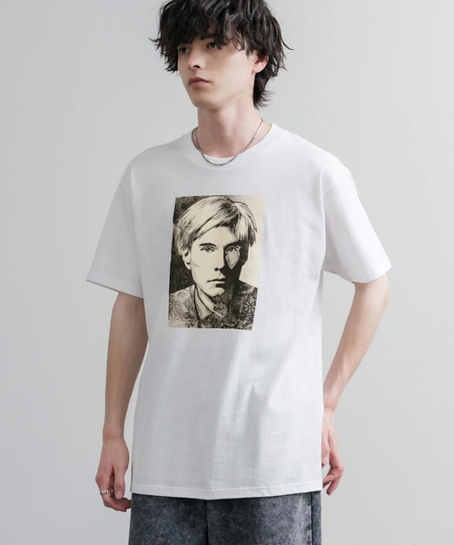 OBEY(オベイ)の「OBEY オベイ ANDY WARHOL - CLASSIC TEES グラフィックプリント半袖Tシャツ(Tシャツ/カットソー・メンズ・ブラック/ホワイト・L/M)」の3枚目の写真