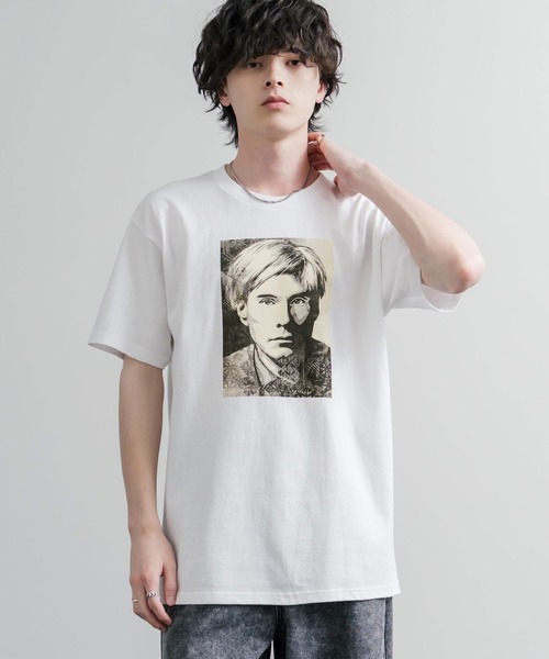 OBEY(オベイ)の「OBEY オベイ ANDY WARHOL - CLASSIC TEES グラフィックプリント半袖Tシャツ(Tシャツ/カットソー・メンズ・ブラック/ホワイト・L/M)」の4枚目の写真
