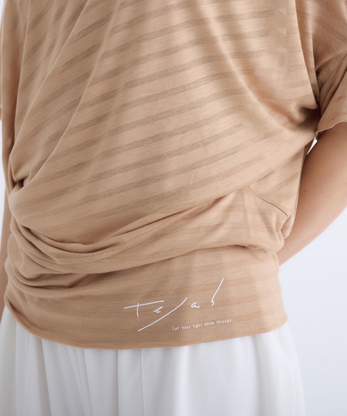 tejas(テジャス)の「【マルゥ チュニック】ヨガ スポーツ タウン こだわり素材 / tejas(テジャス)(チュニック・レディース・ベージュ/イエロー/ライトベージュ・FREE)」の6枚目の写真