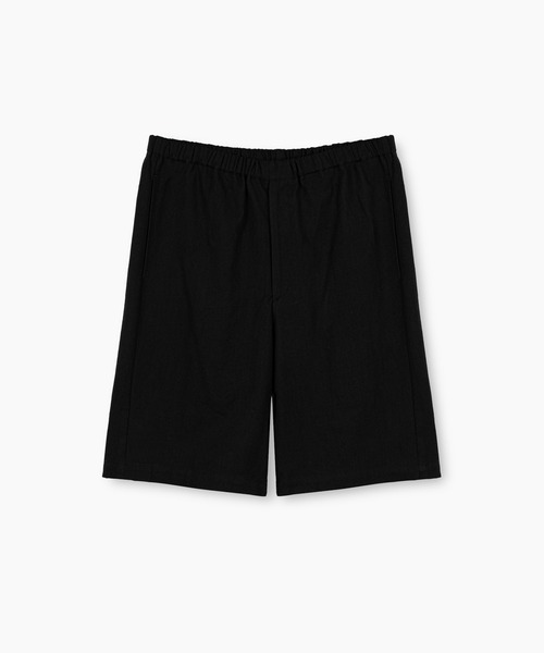 LAD MUSICIAN(ラッドミュージシャン)の「KHADI OXFORD SHORT PANTS(その他パンツ・メンズ・ブラック・46/44/42)」の1枚目の写真
