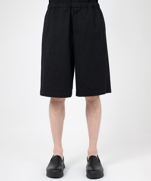 LAD MUSICIAN(ラッドミュージシャン)の「KHADI OXFORD SHORT PANTS(その他パンツ・メンズ・ブラック・46/44/42)」の2枚目の写真
