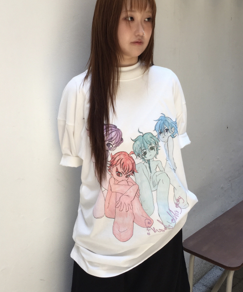 NICE GHOST CLUB(ナイスゴーストクラブ)の「NICEGHOSTCLUB 4ANGELS BIGBIG TEE_WHITE(NG2GMUT547F)(Tシャツ/カットソー・レディース・ホワイト・F)」の1枚目の写真