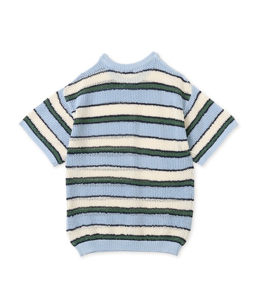 atmos pink(アトモスピンク)の「atmos pink Border Mesh Knit Tops / アトモス ピンク ボーダー メッシュ ニット トップ(ニット/セーター・レディース・ピンク/ブルー・FREE)」の10枚目の写真