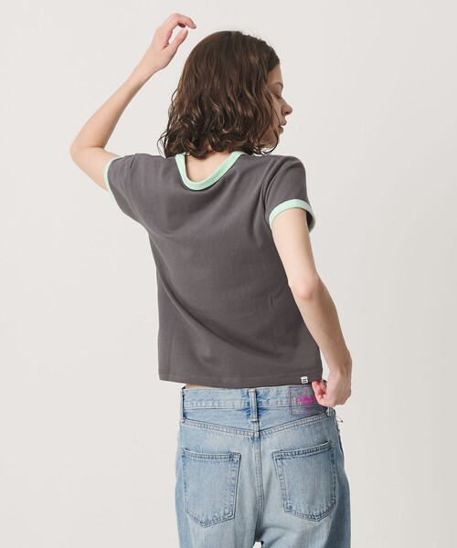 BILLABONG(ビラボン)の「<BILLABONG × CGS.>リンガー Tシャツ ウィメンズ(Tシャツ/カットソー・レディース・ベージュ/ダークグレー・M)」の4枚目の写真