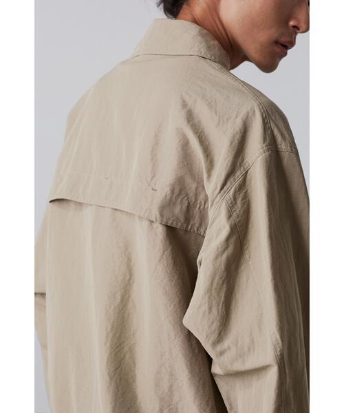 YLEVE(イレーヴ)の「YLEVE / RAMIE COTTON WEATHER BLOUSON UNISEX(ブルゾン・メンズ・カーキ/グレー・3/5)」の21枚目の写真