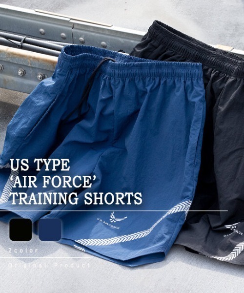 MAISON CLUB(メゾンクラブ)の「【MAISON CLUB】AIR FORCE トレーニングショーツ SPD(その他パンツ・メンズ・ブラック/ネイビー・L/XL)」の3枚目の写真