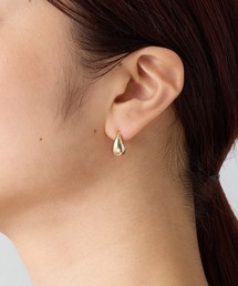 ◆金属アレルギー対応◆◆made in japan◆　【高品質ポスト】【純金・純銀厚メッキ】ドロップ　ジルコニアセラミックポストピアス